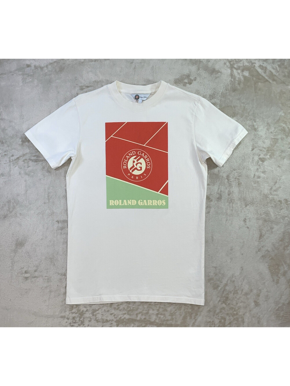 Roland Garros Court T‑Shirt Short Sleeve Tennis Official Paris Men’s Small EUC